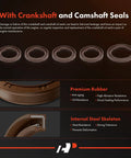 Crankshaft and camshaft seals from Beefed Up Engine Timing Belt Kit With Water Pump For Kia And Hyundai 2.7L V6