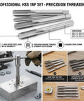 Large Diameter M55 x 4.0mm Plug Tap For Internal Threads, Right Hand Threading, Heavy Duty High Speed Steel Straight Flute Tool
