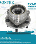 Front Wheel Bearing And Hub Assembly For Jeep Cherokee 1984 To 1989 Comanche 1986 To 1989 Wagoneer 1984 To 1989 And Wrangler