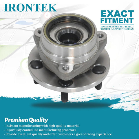 Front Wheel Bearing And Hub Assembly For Jeep Cherokee 1984 To 1989 Comanche 1986 To 1989 Wagoneer 1984 To 1989 And Wrangler