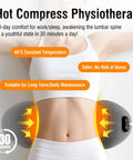 Totally Crushing Lower Back Pain With This Electric Lumbar Support Pillow That Delivers Soothing Heat, Intense Vibration Massage, Smart Air Lift Relief For Serious Pain Relief And Total Comfort All Day Long, showing gray pillow on lower back.