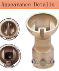 Close-up of universal ceiling fan bracket from the Sloped Ceiling Fan Adapter for 0 to 45 Degree Ceilings, Black Mounting Bracket Kit.