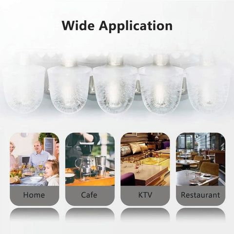 Portable Slick Countertop Ice Maker With Fast Bullet Ice Cubes Ready In Eight Minutes And 33 Pounds Daily For Kitchen Bar Or Game Room Chill Setup in home, cafe, KTV, and restaurant settings.