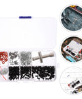 Rc Car Screw Assortment Kit With Iron And Plastic Wrenches, Portable Hardware Fastener Set For Body Clips And Quick Fixes, Durable Tools For Rc Vehicle Maintenance, Includes Compact Storage Box For Indoor And Outdoor Use in clear organizer box