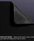 Close-up of QcK Medium Gaming Mouse Pad With Non Slip Silicone Rubber Base For Peak Tracking And Pro Grade Game Ready Sensor Performance 320 By 270 mm