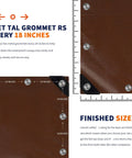 Heavy Duty Waterproof 12 Mil Safety Reversible Tarp Cover with reinforced edges and 18-inch grommets for outdoor use
