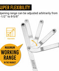 EWK universal camshaft pulley holder tool with adjustable metal arms for timing belt, cam gear and pulley service