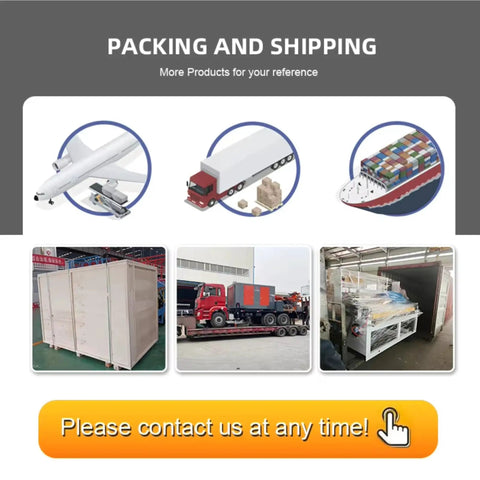 Packing and shipping options for Heavy Duty Workhorse HDD Drill Rig With Customizable Configurations, featuring crates and transport images.