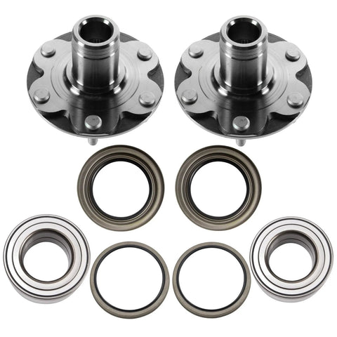Front Wheel Bearing And Hub Kit With ABS Sensor For Toyota 4Runner Sequoia Tacoma Tundra 1995 2007 Replacement Kit Includes Front Bearings Hubs And Seals