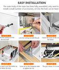 Step-by-step installation guide for Built Tough Electric Remote Control Pull Down Attic Ladder with detailed visuals.