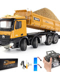 Heavy Duty RC Dump Truck 1 14 Scale, 12 Channel 4WD Remote Control Construction Vehicle With 6 Kg Load, raised bed with sand