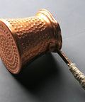 Turkish Coffee Pot Copper Tea Maker For Stovetop Use 300ml Capacity Easy Pour Spout Open Flame Safe Kitchen Home Essential