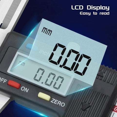 Digital Inside Groove Caliper 10-150mm Stainless Steel With Readout For Measuring Inner Groove Diameter In Bores, LCD display
