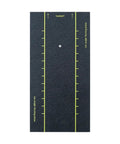 Top view of Heavy Duty Golf Ball Position Board Training Aid For Right And Left Handed Players with markings for swing path feedback