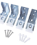 Thirty Eight Millimeter One And A Half Inch Zebra Shades Mounting Brackets Four Pack Tough As Nails Heavy Duty Metal Blinds Brackets For Inside And Outside Installation Durable Steel Construction Easy Mounting And Secure Fit