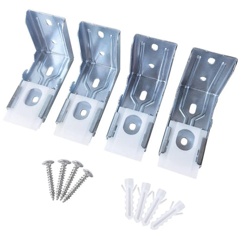 Thirty Eight Millimeter One And A Half Inch Zebra Shades Mounting Brackets Four Pack Tough As Nails Heavy Duty Metal Blinds Brackets For Inside And Outside Installation Durable Steel Construction Easy Mounting And Secure Fit