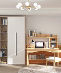 Rock Solid Electric Standing Desk L Shaped Computer Workstation With Nifty Storage Drawers Smooth Memory Height Presets For Your Premium Heavy Duty Boss Setup in a modern home office.