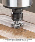 Spoilboard Surfacing Router Bit One And One Half Inch Cut Diameter One Half Inch Shank Three Flute Carbide Insert CNC Bit for flattening wood