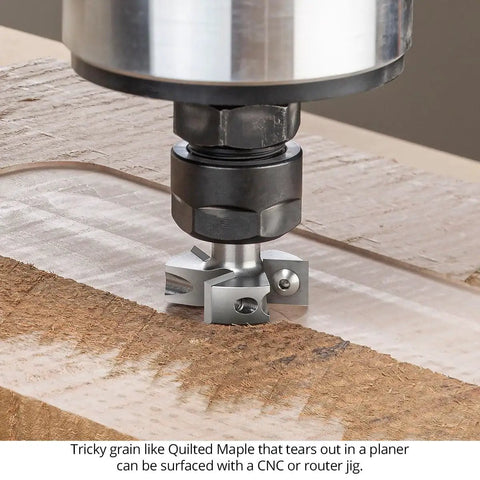 Spoilboard Surfacing Router Bit One And One Half Inch Cut Diameter One Half Inch Shank Three Flute Carbide Insert CNC Bit for flattening wood