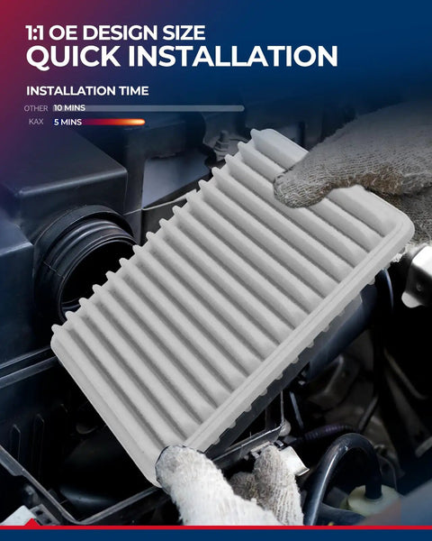 Engine Air Filter CA10910 Replacement installation in Mitsubishi Lancer 2013-2017, Outlander 2014-2020, Outlander Sport 2013-2026
