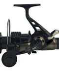 Heavy Duty Bait Runner Spinning Reel 6000 Series With Dual Drag System For River And Surf Fishing Automatic Front To Rear Drag Switch