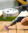 Pro Grade 42 Piece 1 Inch Radial Bristle Disc Kit With One Eighth Inch Shank polishing wood and metal surfaces