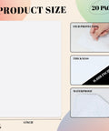 Dope 20 Pack 4x6 Inch Aluminum Sublimation Photo Blanks for DIY Wall Signs and Decor, thin 0.45mm metal panels display.