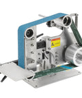 Turn Up The Grind With This Pro Grade Belt Sander And Bench Grinder featuring a compact steel design and adjustable sanding belts.