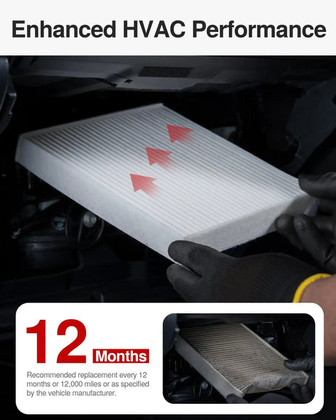 Installing Cabin Air Filter Replacement For Hyundai Kona Tucson Veloster Venue Seltos Soul Sportage And Kia Models With CAF1948P CF12160