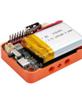 Ultra Handy Portable LiPo Battery Module Featuring Usb C Rechargeable 1200 Mah Cell And Reliable 3.3 V To 5 V Usb Outputs for Arduino projects.
