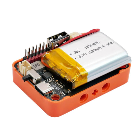 Ultra Handy Portable LiPo Battery Module Featuring Usb C Rechargeable 1200 Mah Cell And Reliable 3.3 V To 5 V Usb Outputs for Arduino projects.