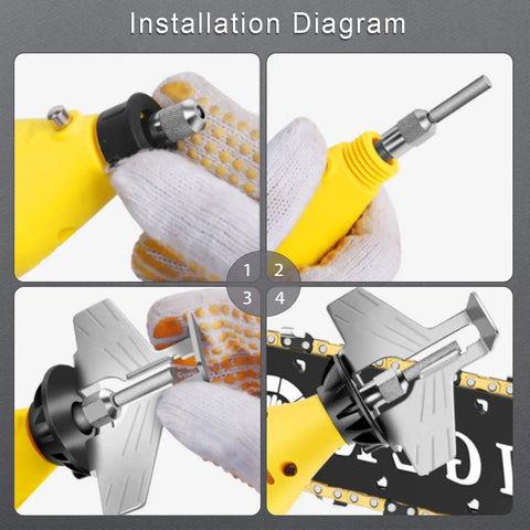 Installation guide of 8 Piece Diamond Chainsaw Sharpener Burr Stone Files Set Built Tough For Real Pro Grade Sharpening Power Heavy Duty Titanium Plated Three Sixteenths Inch High Hardness Diamond Wheels For Electric Chainsaw Sharpener
