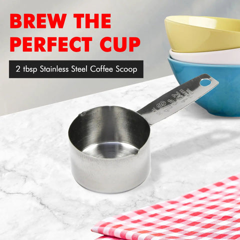Stainless Steel Coffee Measurer Scoop 2 Tbsp Four Inch Tool For Perfect Brew Every Time Durable Travel Friendly Slim Handle