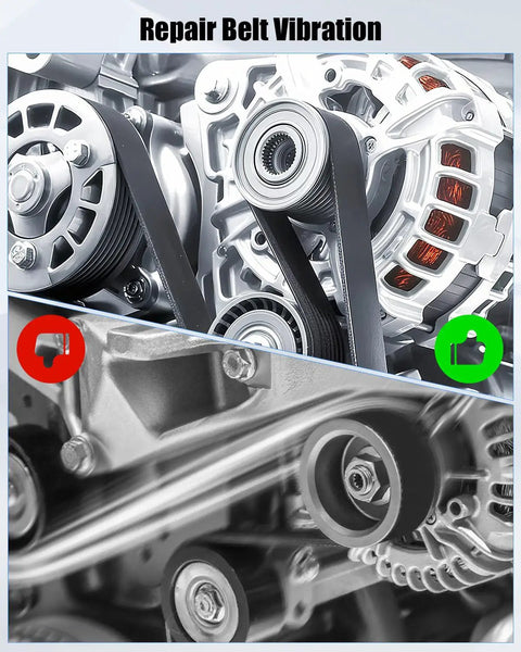 Keep Your Engine Running Slick With This Heavy Duty Alternator Pump Pulley Adjuster Kit for engine belt repair and vibration control.
