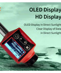 Portable Pen Style Digital Hardness Gauging Tool For Stainless Steel And Titanium Featuring Real Deal Multi Scale Readouts Including Hrc Hrb And Dead On Precision with OLED display in sunlight.