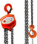 Workhorse Heavy Duty Hand Chain Hoist 4400 Lbs 10 Ft Lift with 2 Heavy Duty Hooks and Forged Locks for Tight Spaces