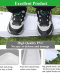 Heavy Duty Rain Gutter Downspout Extension Splash Block Keeps Foundation Bone Dry And Stops Yard Flooding So Your Outdoor Game Stays Strong All Weekend Long on grass with shoes.