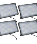 Four Heavy Hitting 300W LED Flood Lights Outdoor Pumping Out 21000 Lumens with IP65 Waterproof Build for security.