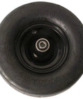 Rock Solid Caster Wheel Setup Fits Hustler Raptor X54 And XL54 Mowers with 11X6 pneumatic tire, smooth tread and sealed bearings.