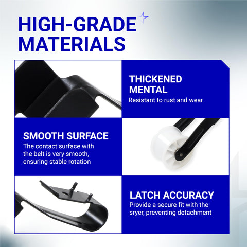 Must Have Dryer Drum Belt And Pulley Kit For Kenmore Whirlpool Dryers, features high-grade materials and thickened metal