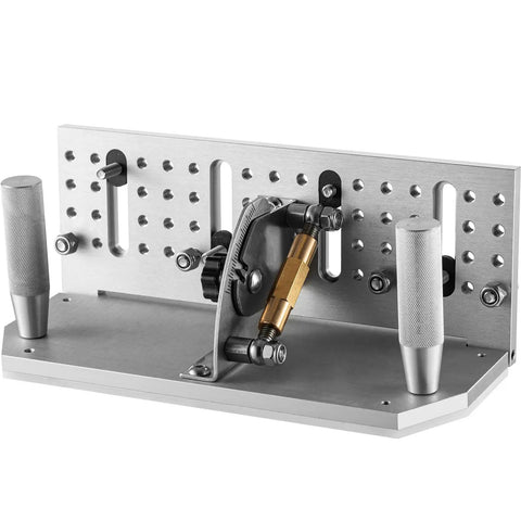 Beefy Dual Handles Belt Knife Grinder Jig 9.8 Inch Sharpening Locator Adjustable 85 To 115 Degree Angle Knife Making Guide for belt sander