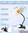 Real Deal Rectangle Convex Traffic Safety Mirror 6.7 By 3 Inches mounted with a flexible arm for wide-angle corner visibility.