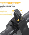 Close-up of Straight Shooting Carpentry Marking Gauge and Heavy Duty Manual Parallel Scriber with adjustable locking screw.