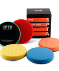 Five Piece Seven Point Five Inch Buffing Polishing Pad Kit For Car Buffer Polisher With Seven Inch Backing Plate includes pads