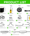 Product list of Outdoor String Light Hanging Kit With 250 Ft Nylon Coated 304 Stainless Wire Rope Turnbuckles And Hooks Easy Install