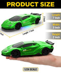 One Twenty Four Scale RC Drift Car 4WD With LED Lights For Night Time Drifts And High Speed 15KMH Remote Control Toy
