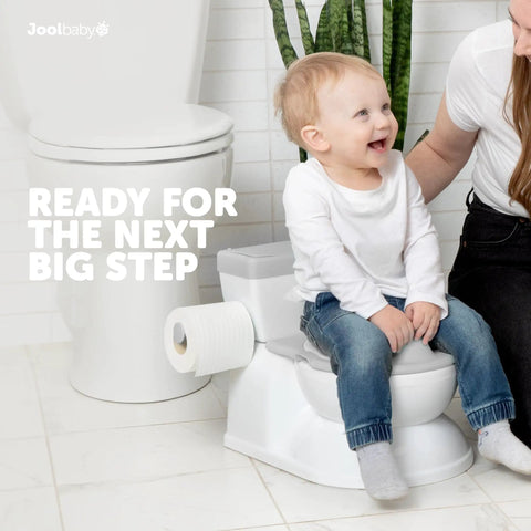 Gotta Kickstart Potty Training With This Legit Real Feel Two In One Toddler Toilet Featuring Playful Flush Sounds Built In Wipes Storage Disposable Liners And A Smooth Removable Bowl That Makes Cleanup A Total Breeze In Sleek Gray