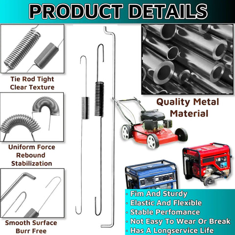 Throttle Return Spring Kit For 196cc 200cc 208cc 212cc 224cc Engines Fits Predator Coleman Honda GX120 GX160 GX200 BT200X CT200U KT196 Baja MB200 Go Kart Mini Bike Parts shown with springs and engine examples