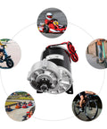 Heavy Duty Brushed DC Motor Gear Reduction Unit, 48V 600W 450 Rpm Electric Bike Conversion Kit, close-up view with wiring.