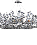 Top Tier Modern Pendant Light Featuring Crystal Details And Smart Energy Savings 90 Cm Straight Drop Hanging Chandelier Solid Anti Corrosion Build, round crystal design.